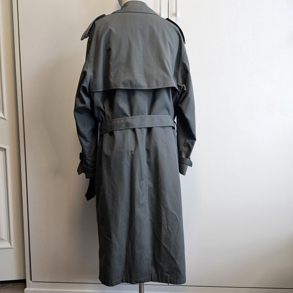 ❤️ VTG London Fog 40R Grey & Burgundy Trench Coat - Picture 6 of 15